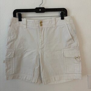 Ralph Lauren Size 8 Women's White Cargo Shorts
